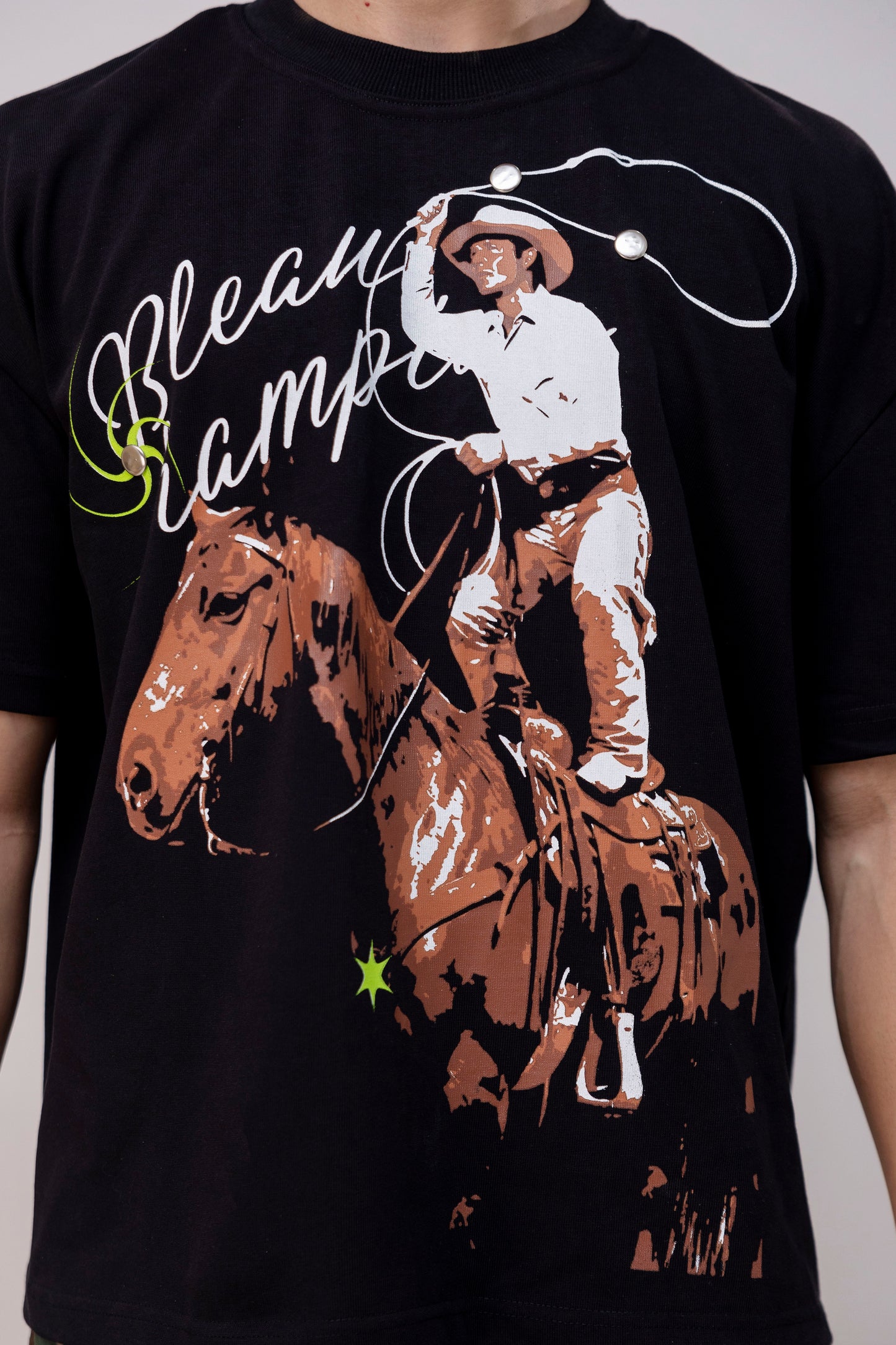 COWBOY BLACK T-SHIRT
