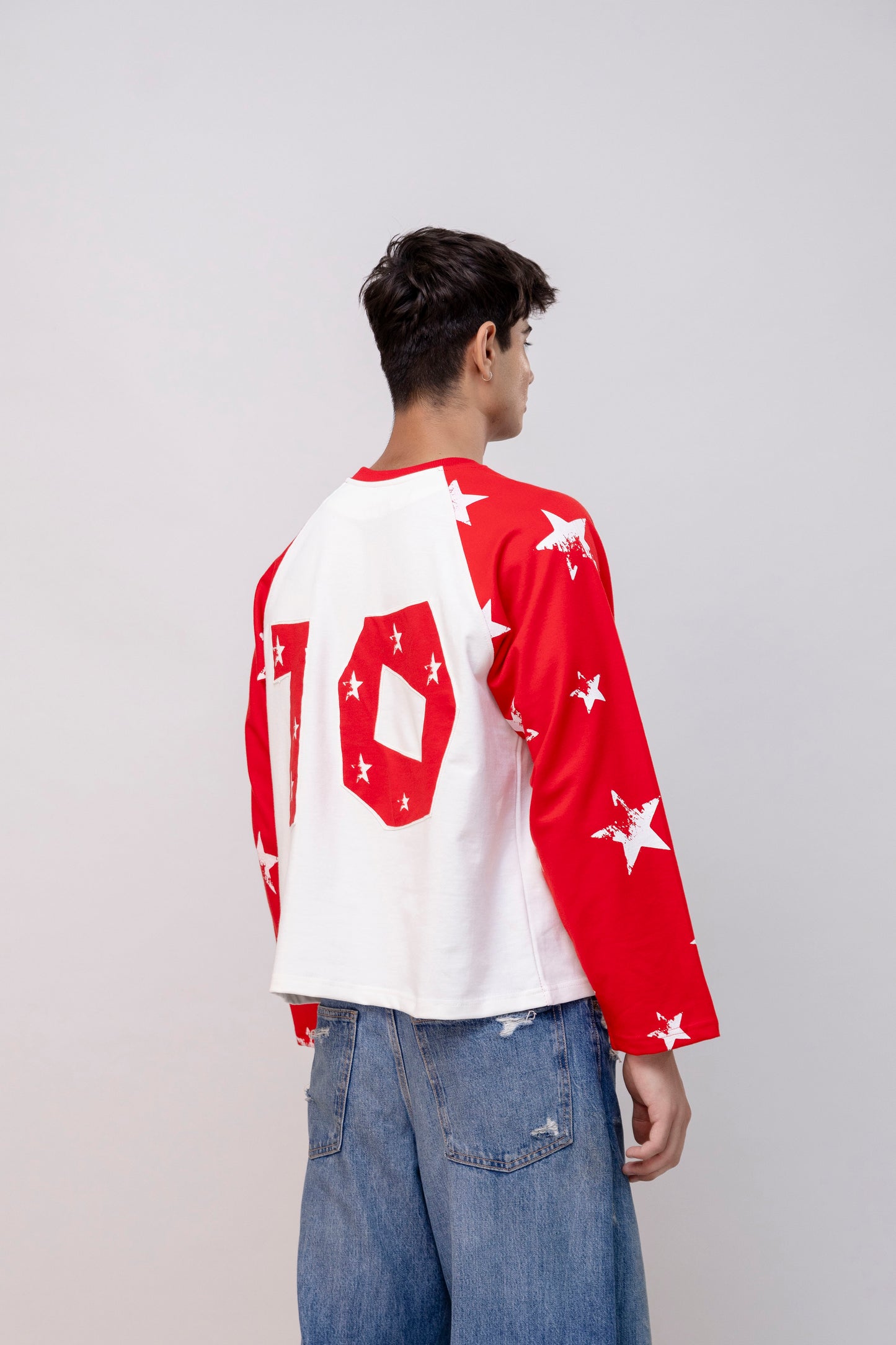 Red Full Sleeve Raglan T-shirt