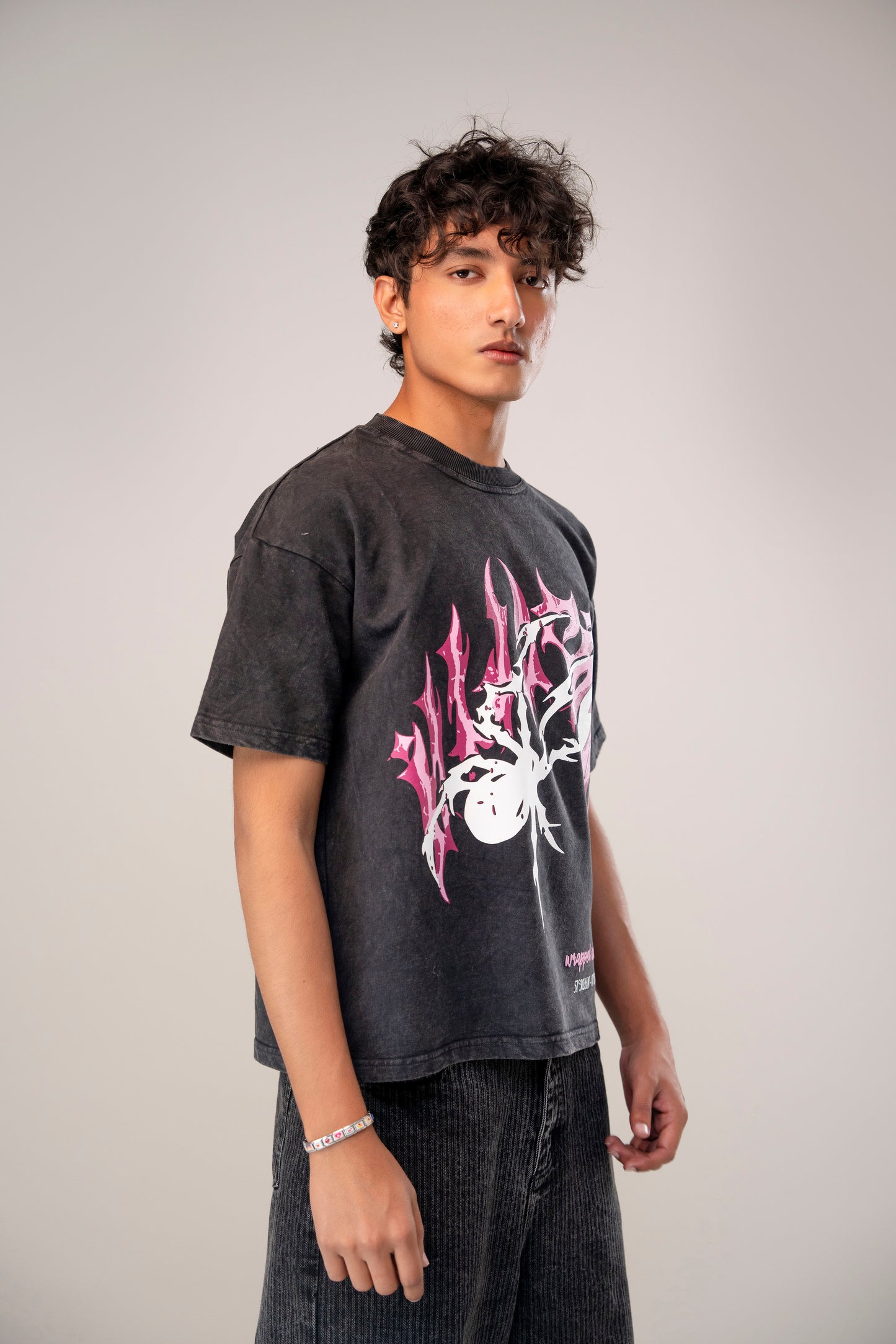 Pink spider tee