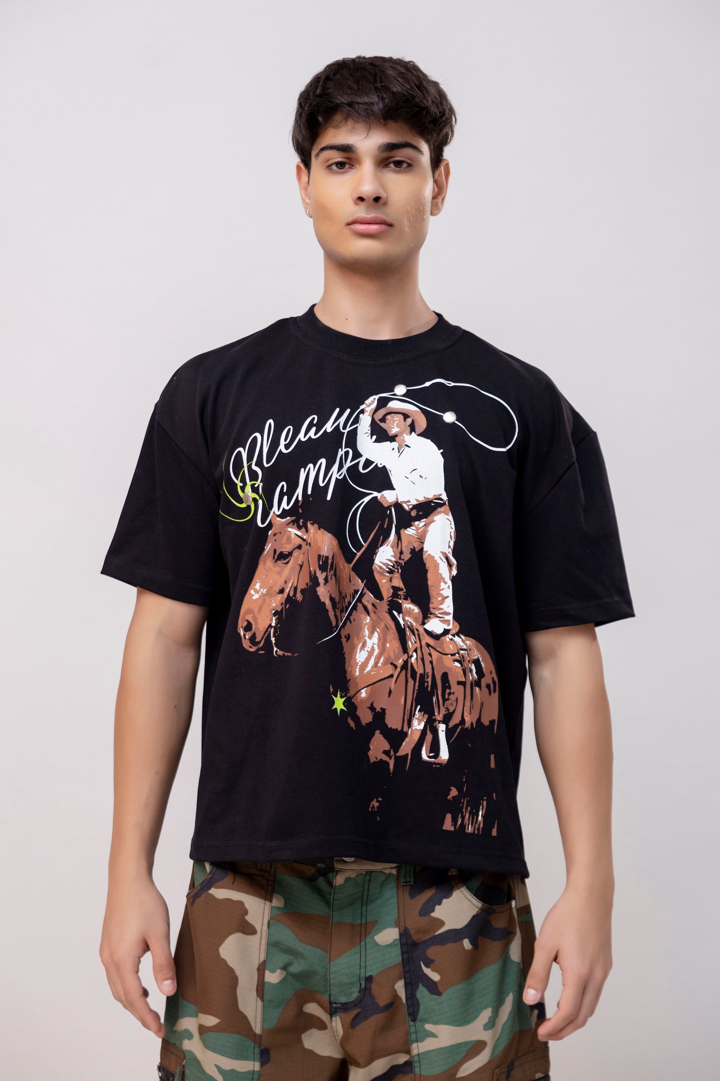COWBOY BLACK T-SHIRT