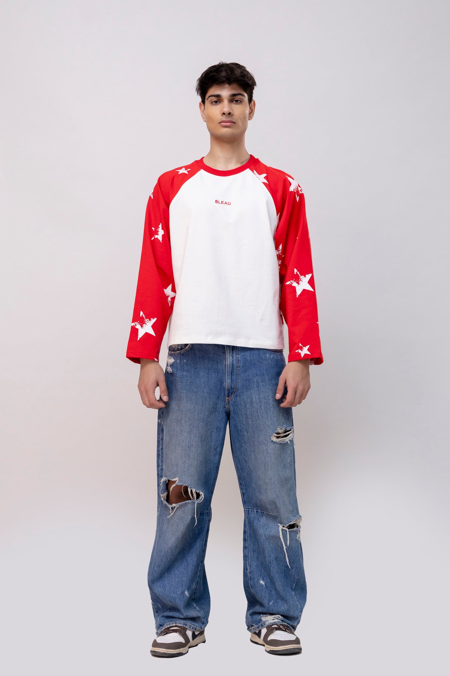Red Full Sleeve Raglan T-shirt
