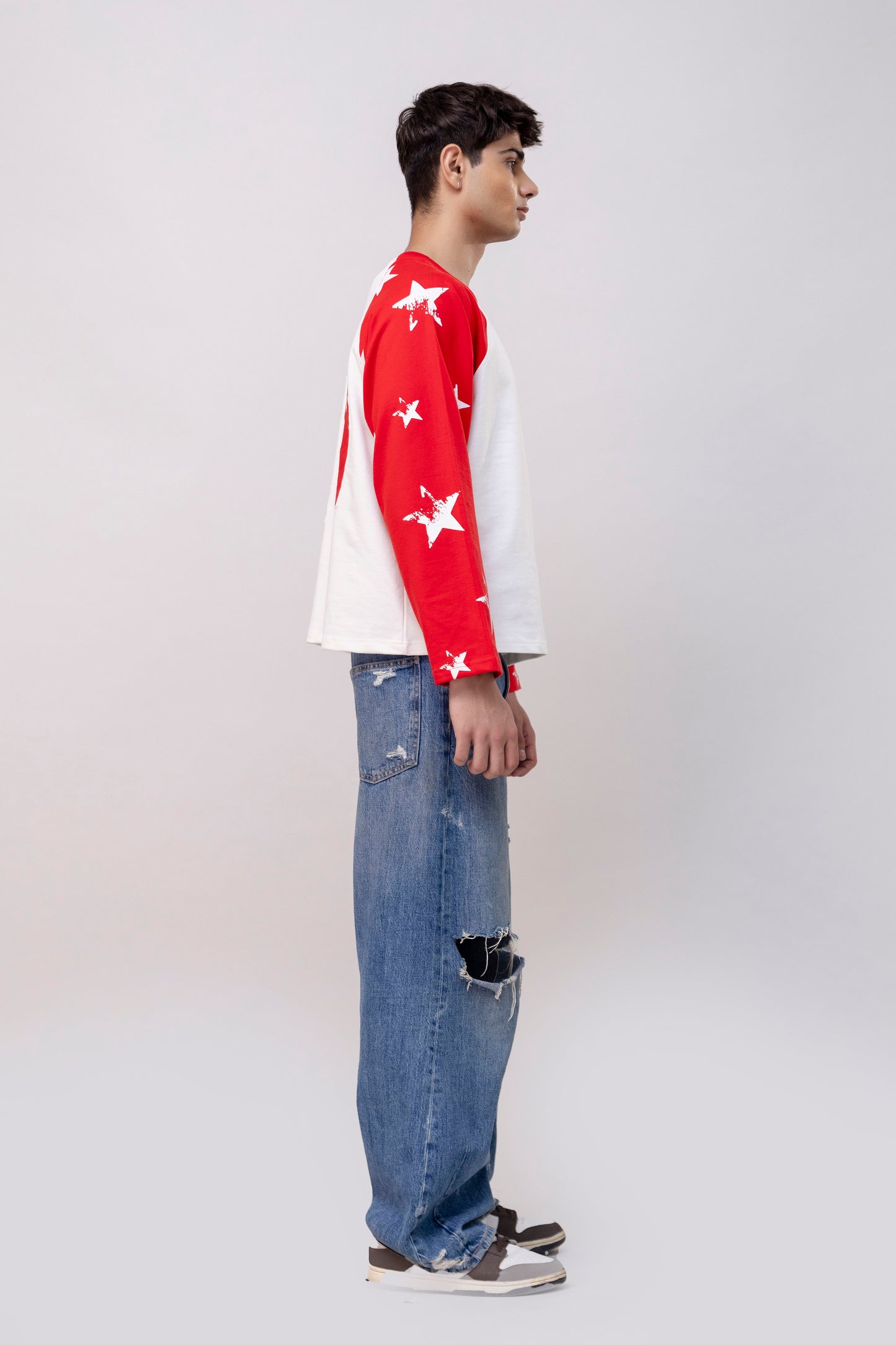 Red Full Sleeve Raglan T-shirt
