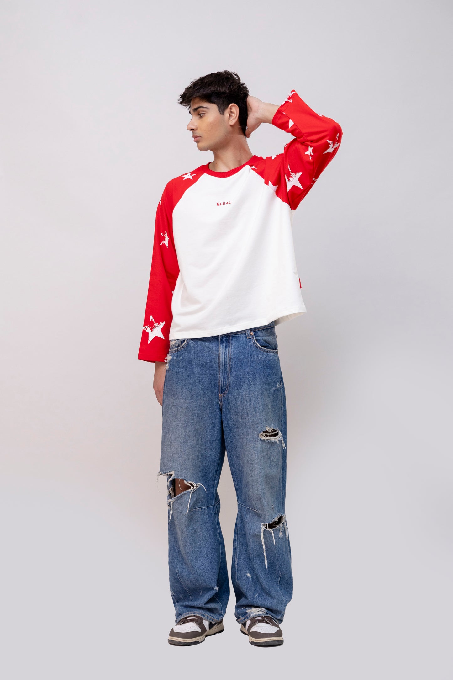 Red Full Sleeve Raglan T-shirt