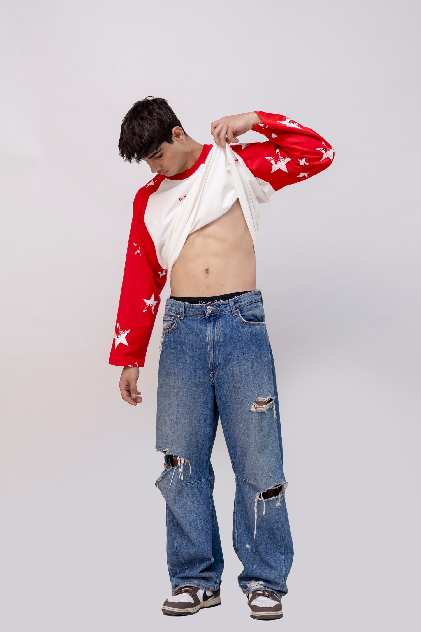 Red Full Sleeve Raglan T-shirt
