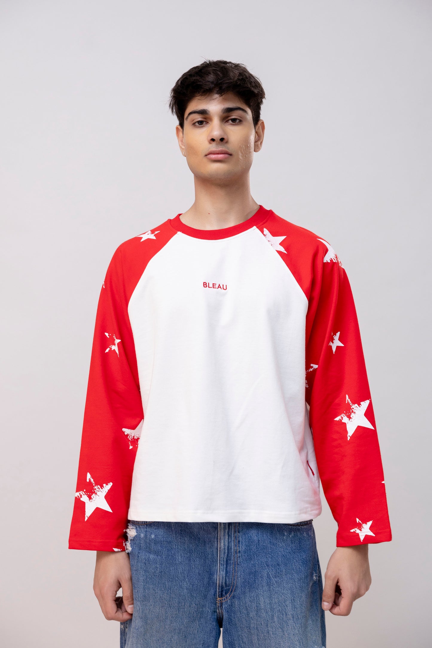 Red Full Sleeve Raglan T-shirt