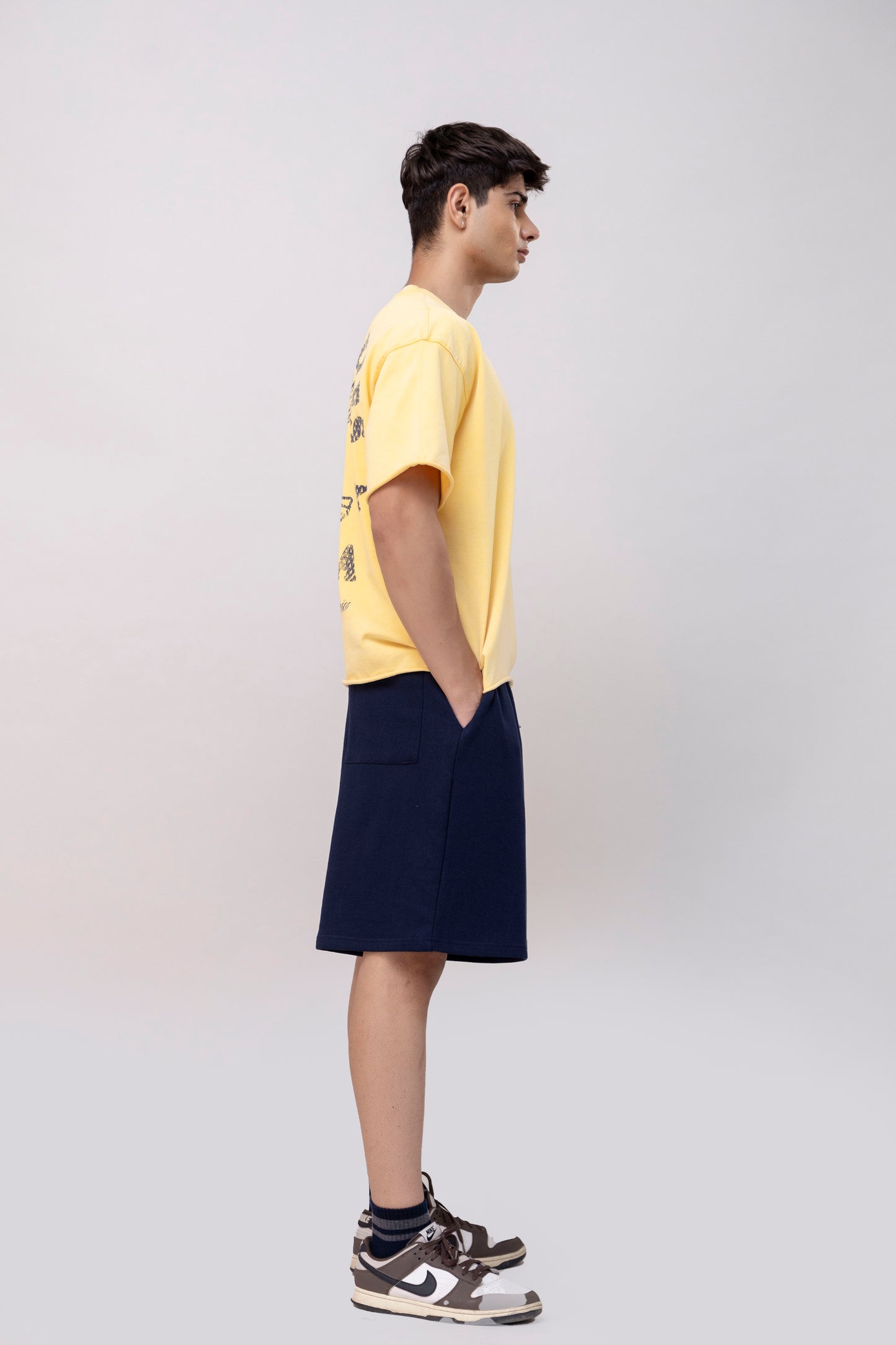 Navy sweatshorts