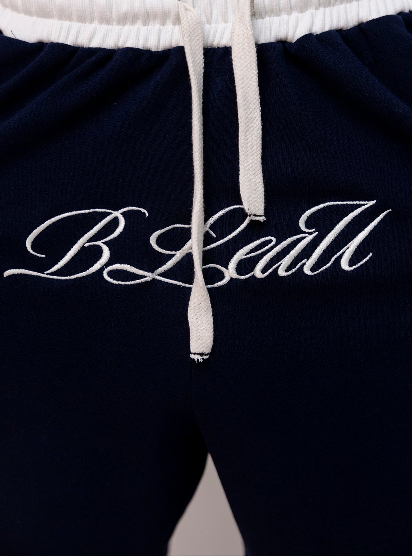 Navy sweatshorts