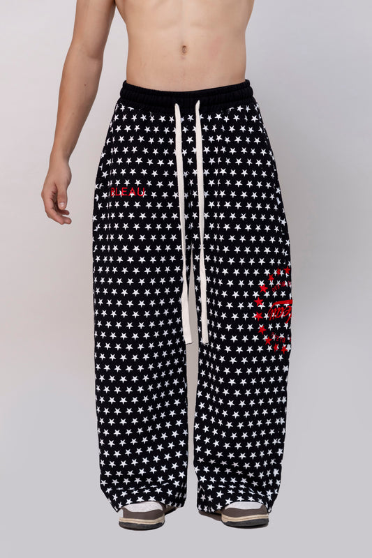 BLACK STAR SWEATPANTS