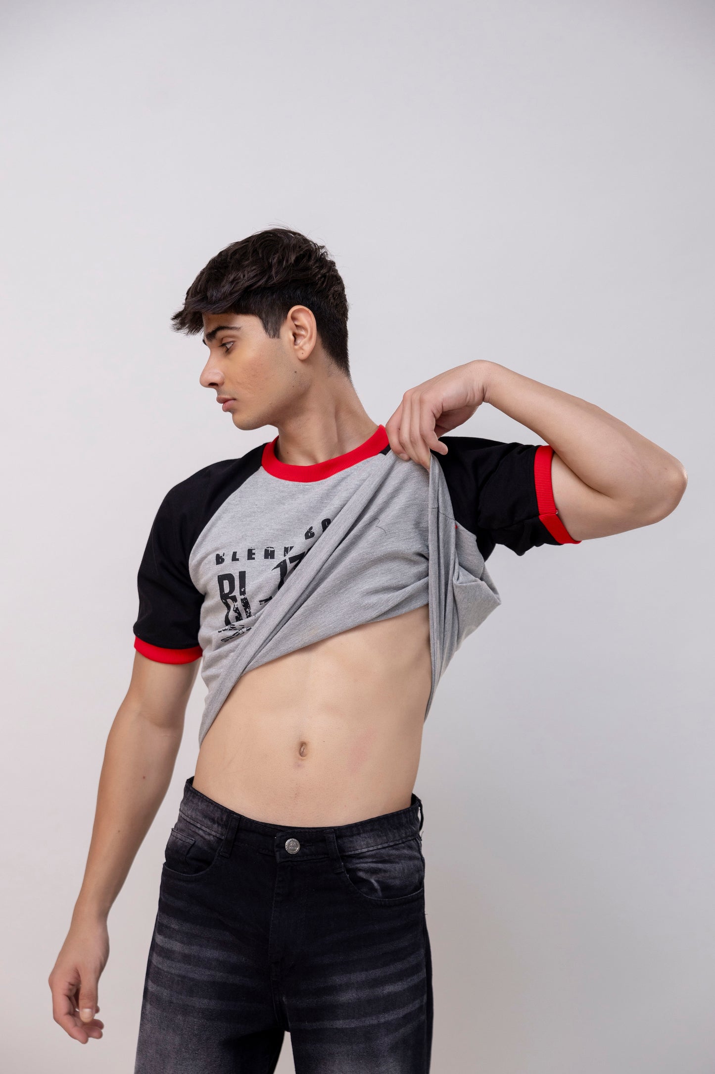 Grey Raglan T-shirt