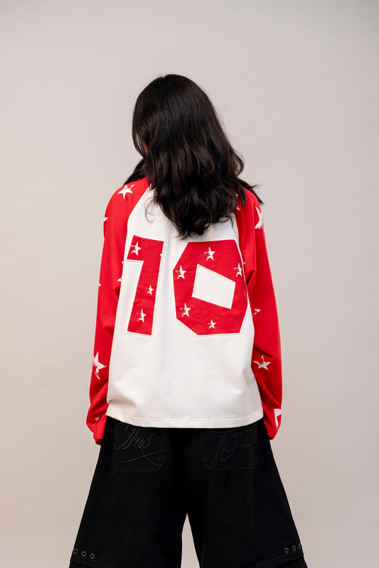 Red Full Sleeve Raglan T-shirt