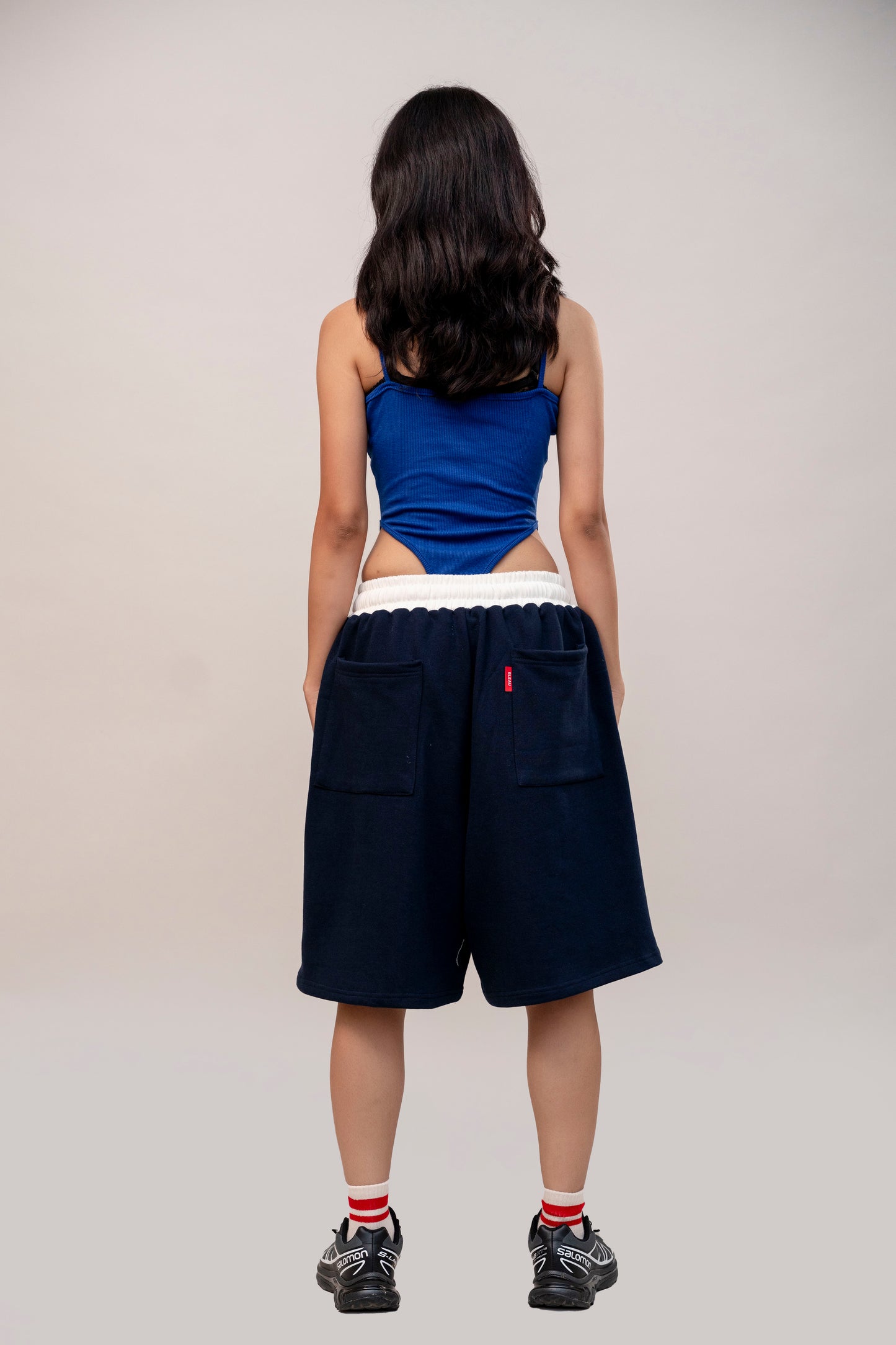 Navy sweatshorts