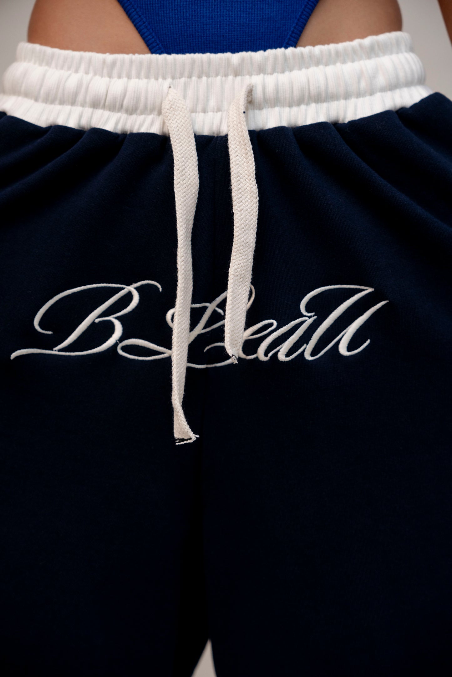 Navy sweatshorts