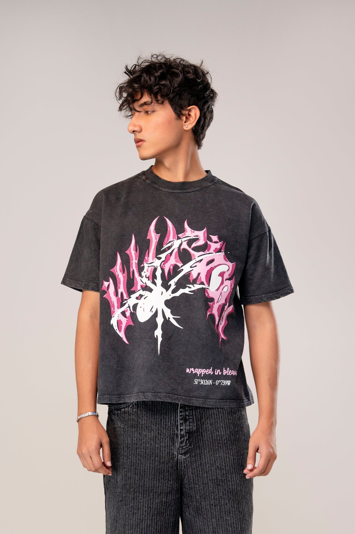Pink spider tee