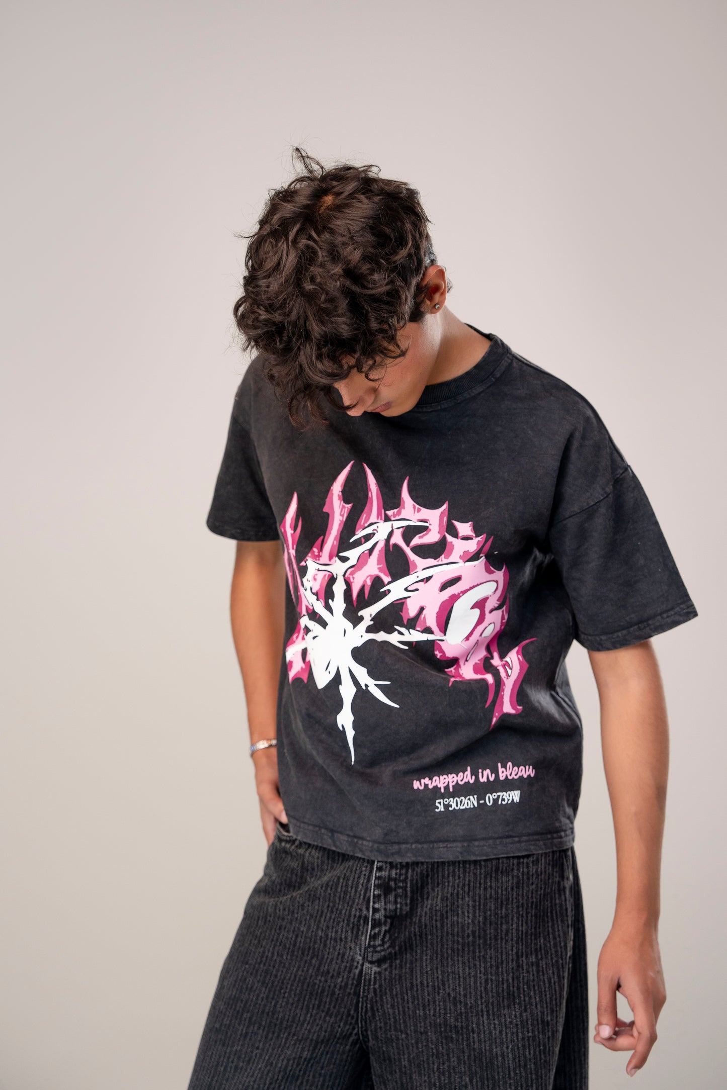 Pink spider tee