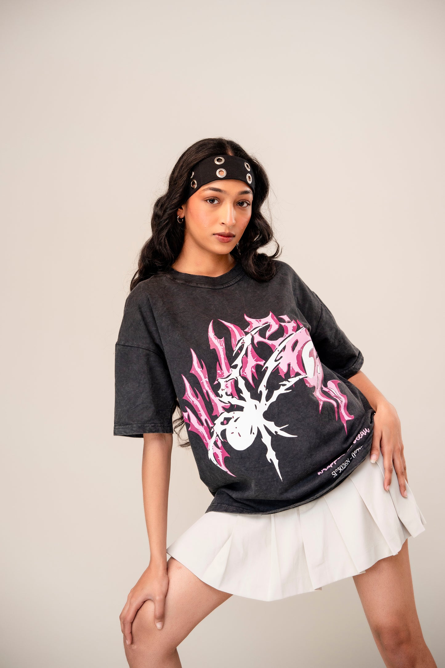 Pink spider tee