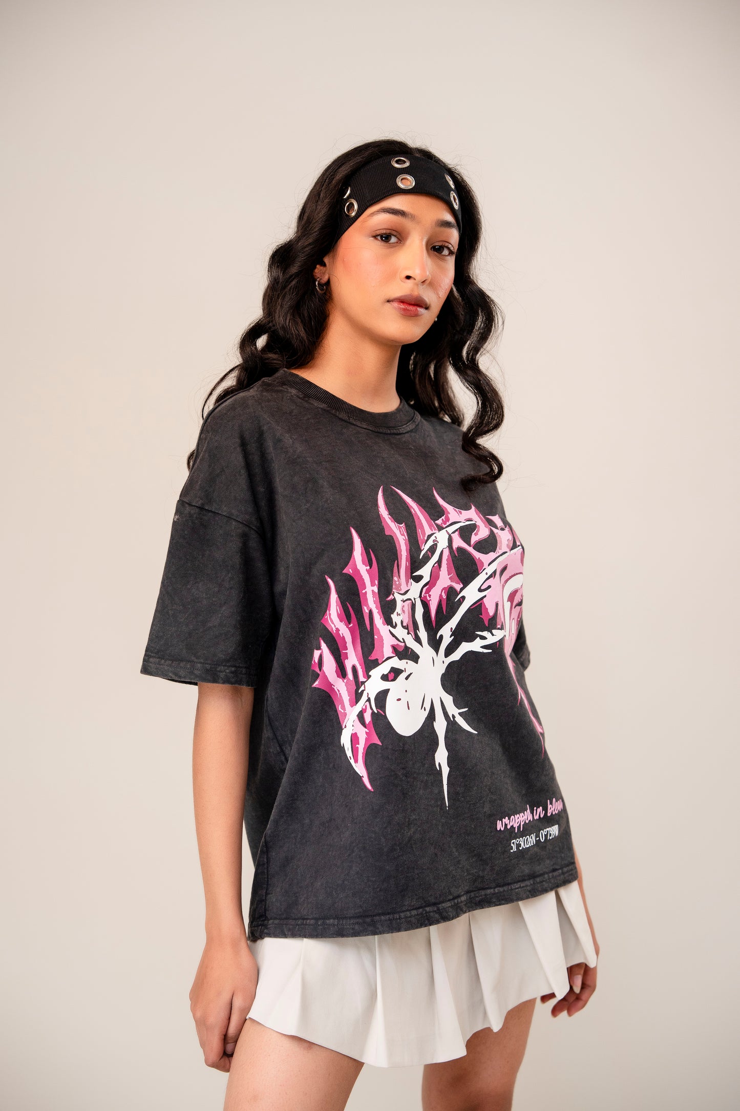 Pink spider tee