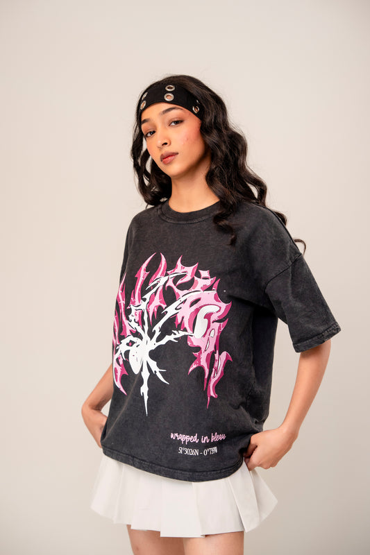 Pink spider tee