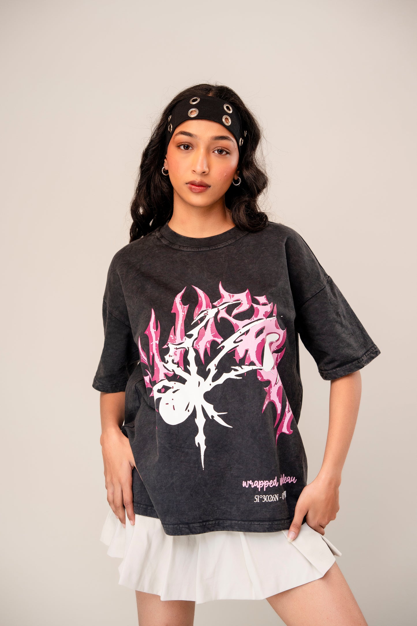 Pink spider tee