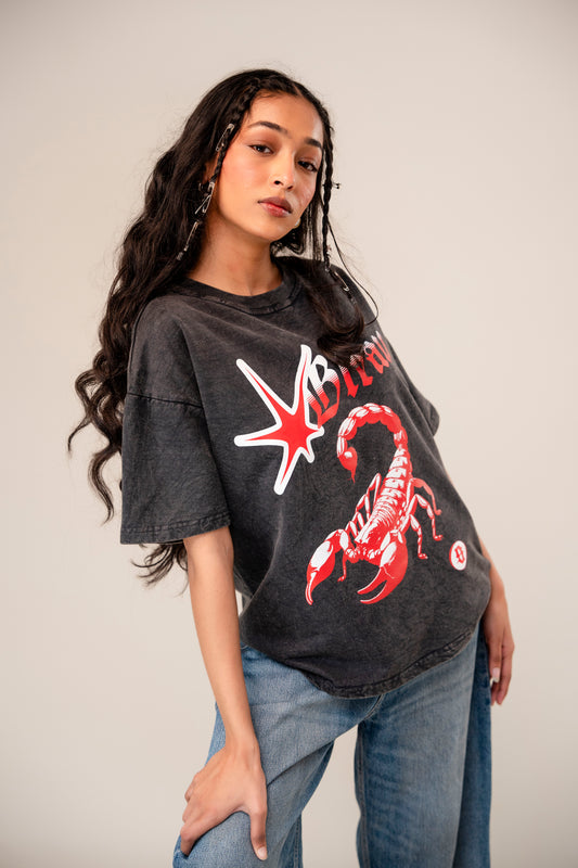 Red Scorpio tee