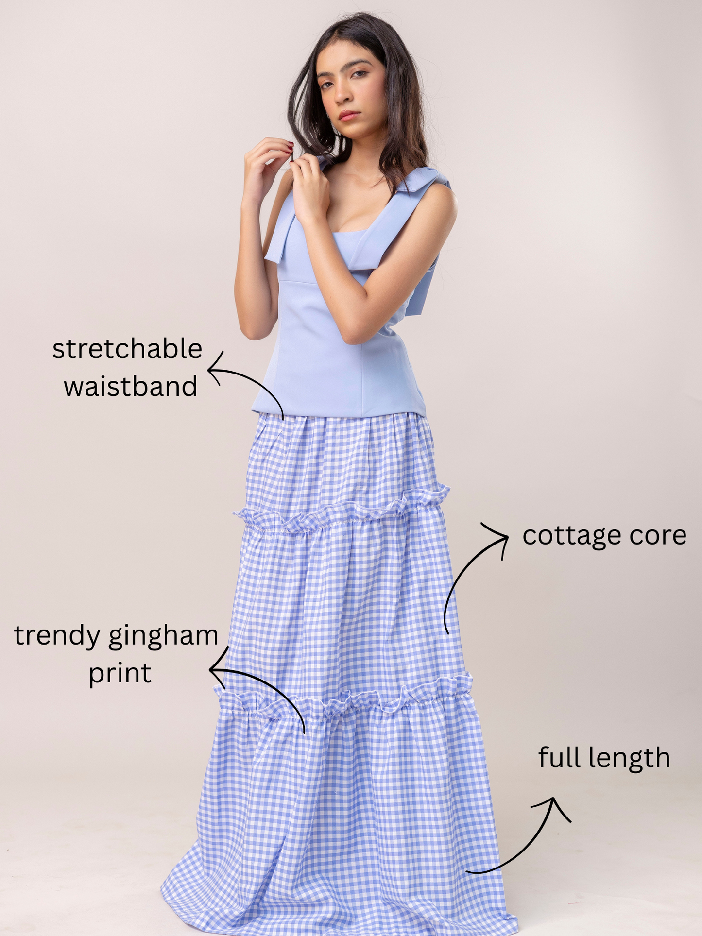 Gingham  Skirt