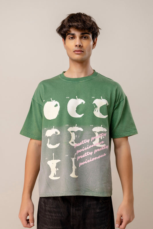 Green Sprayed T-Shirt