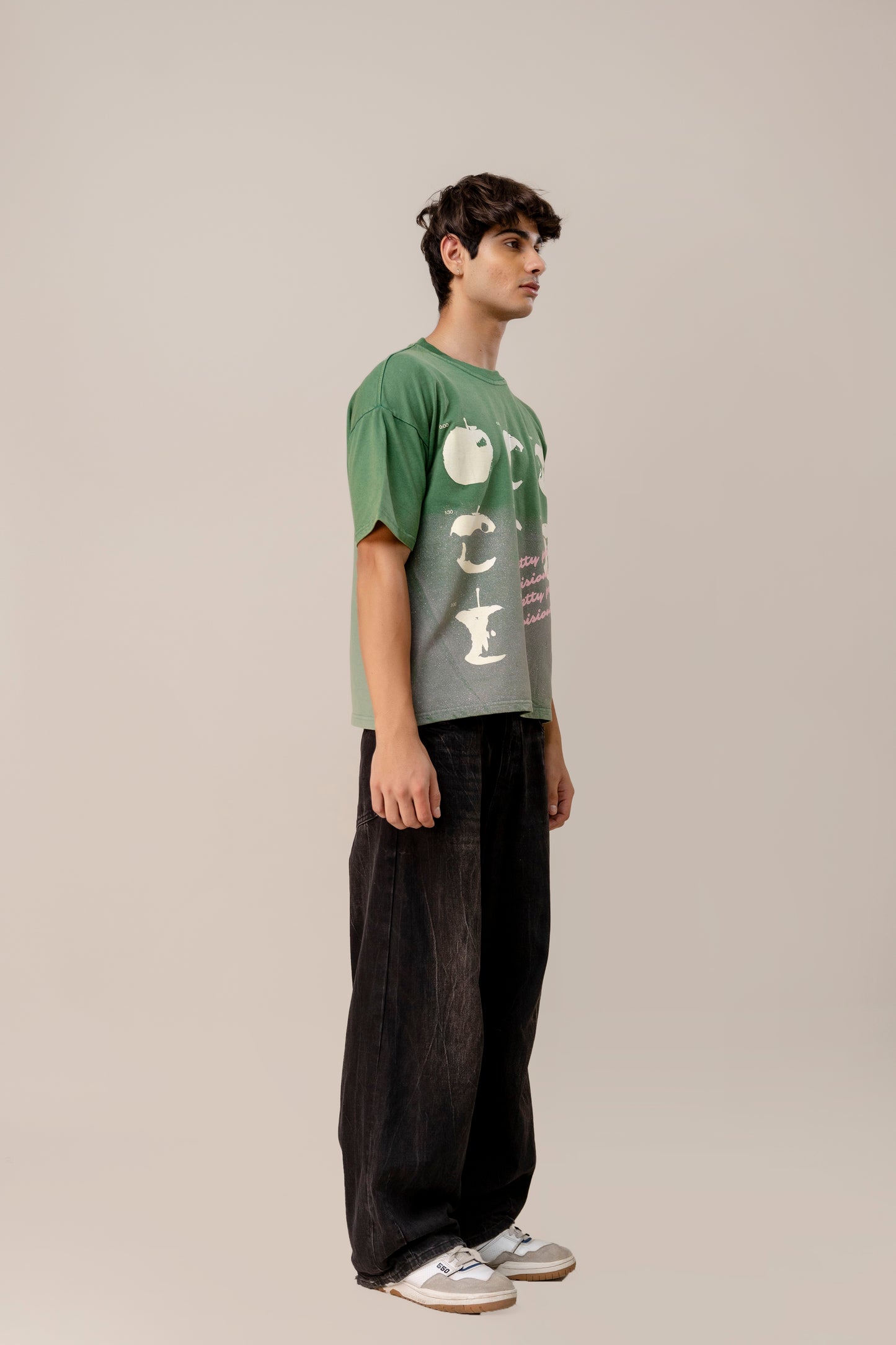 Green Sprayed T-Shirt