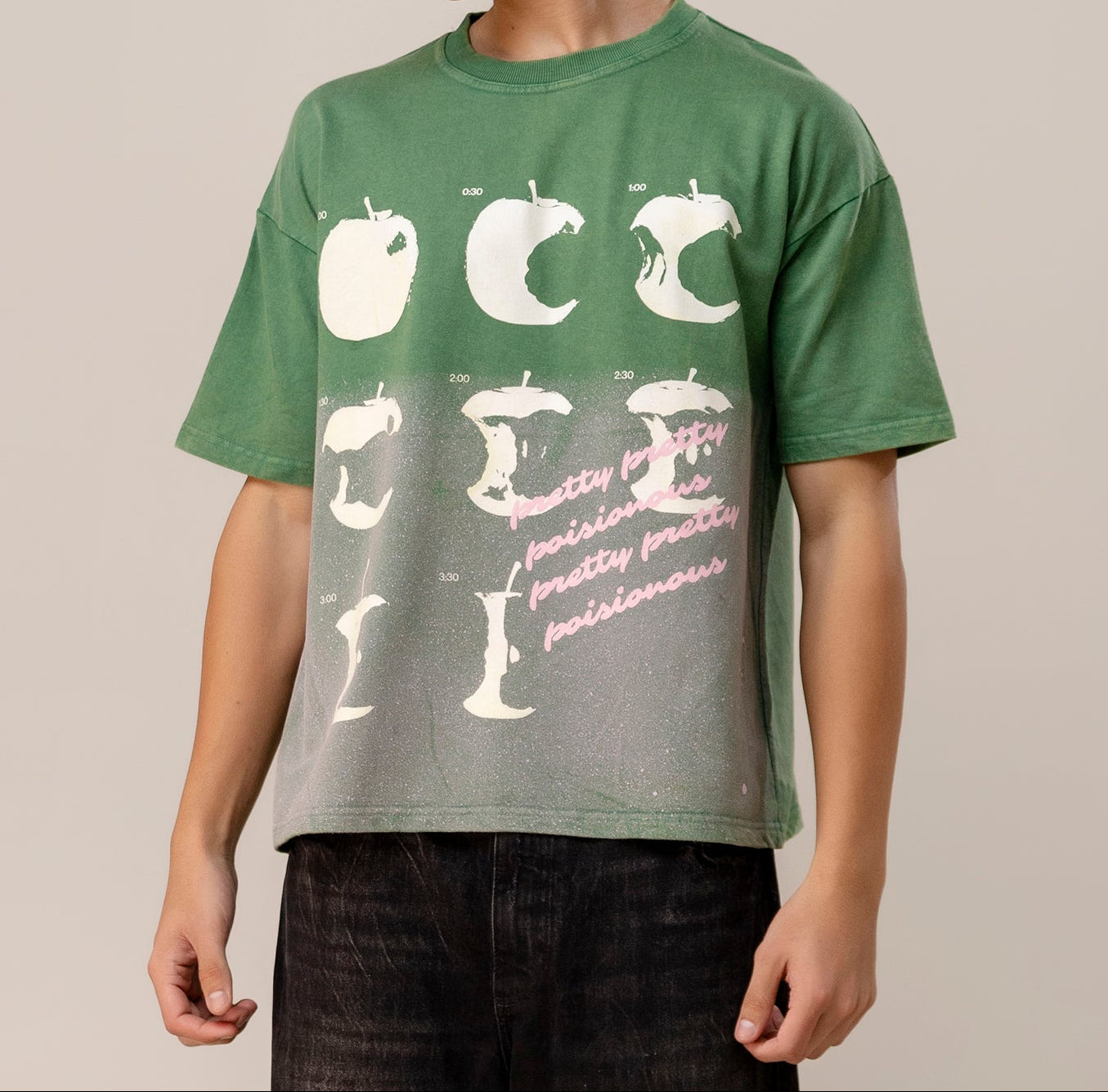 Green Sprayed T-Shirt