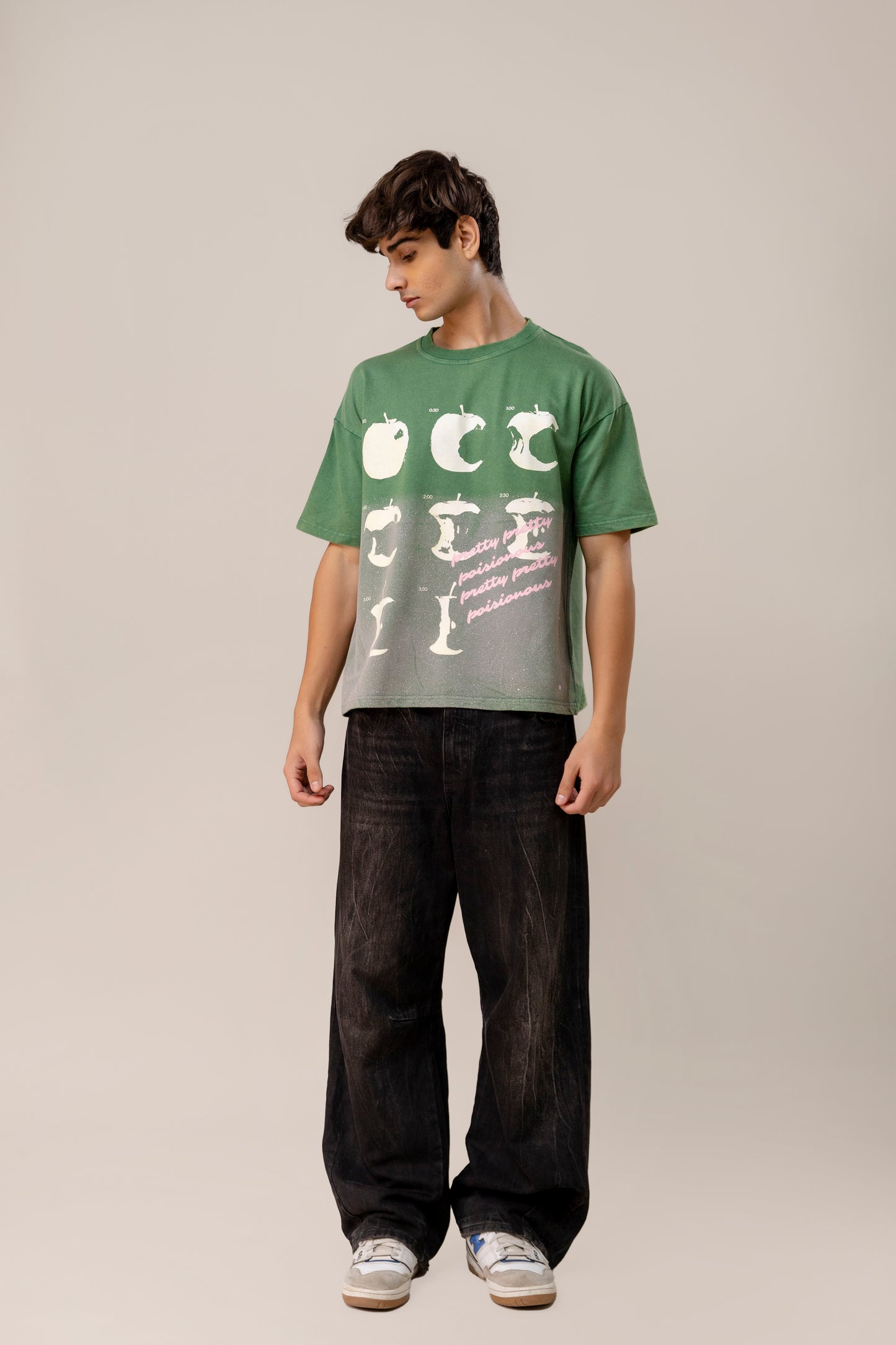 Green Sprayed T-Shirt