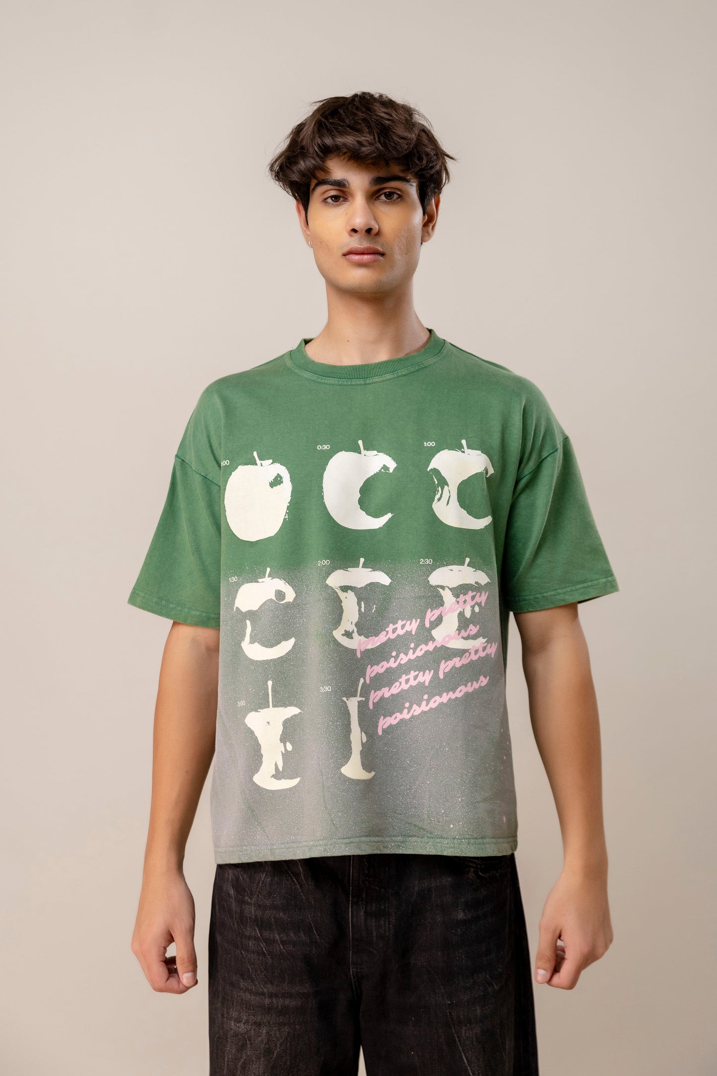 Green Sprayed T-Shirt