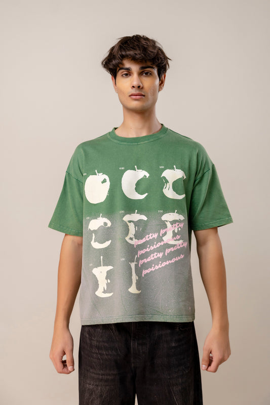 Green Sprayed T-Shirt