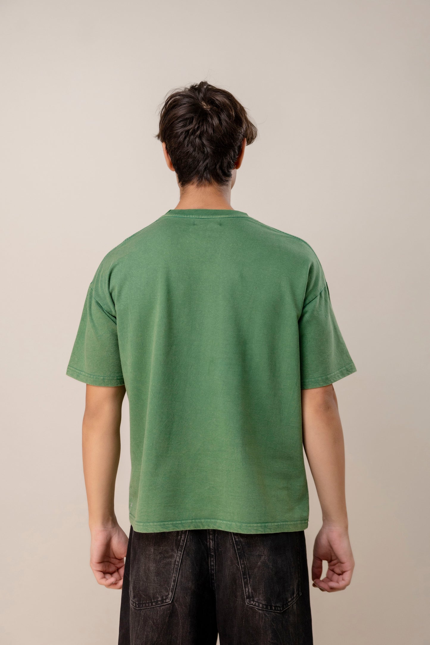 Green Sprayed T-Shirt