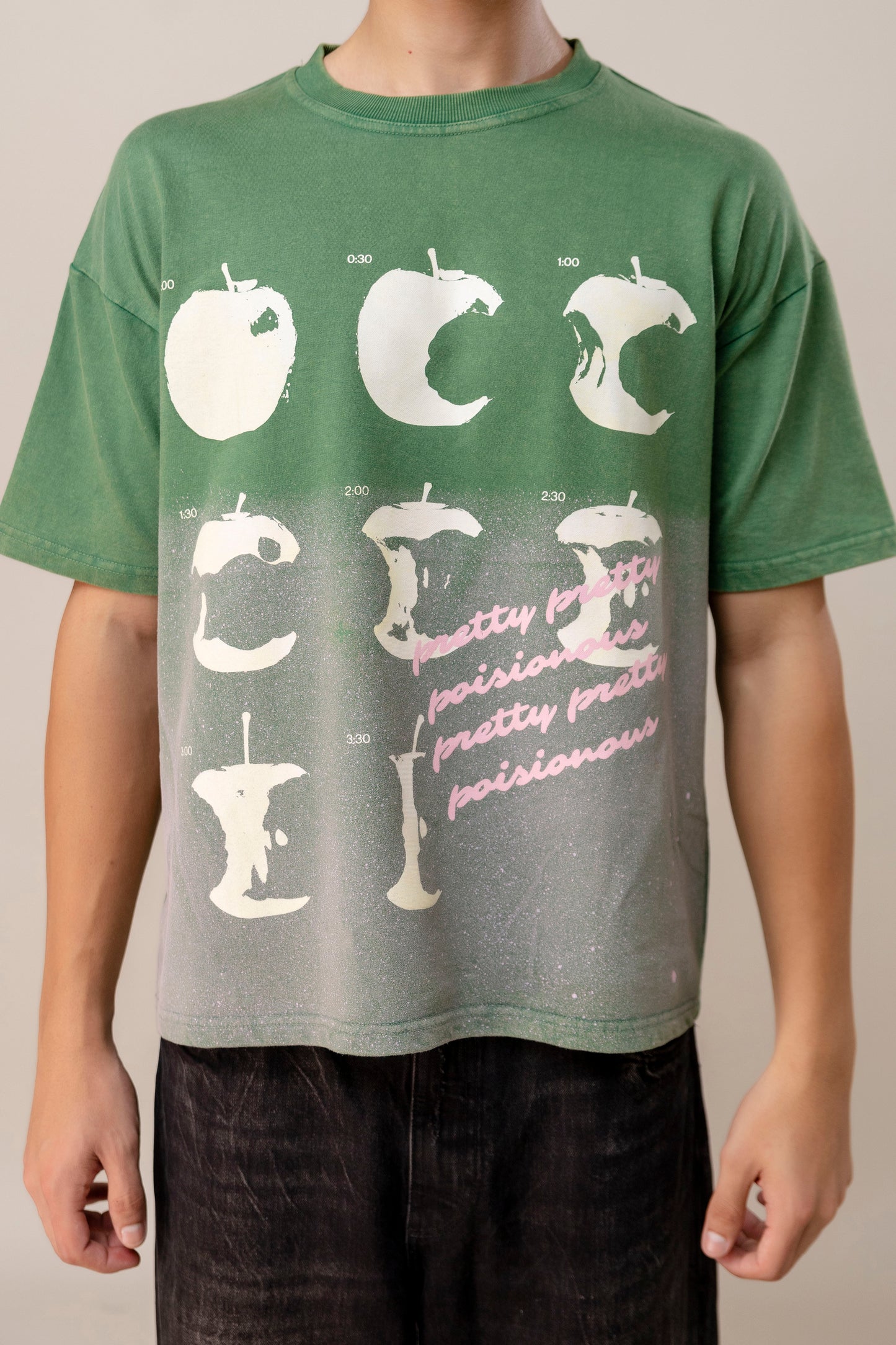Green Sprayed T-Shirt