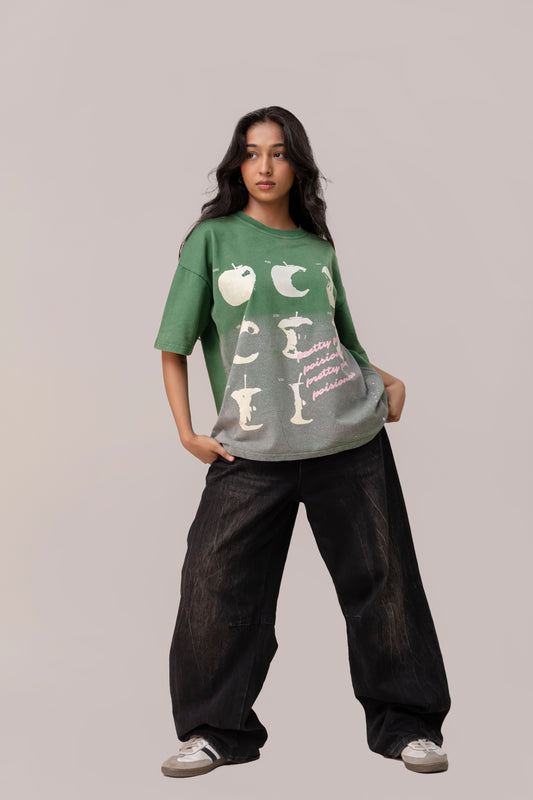 Green Sprayed T-Shirt