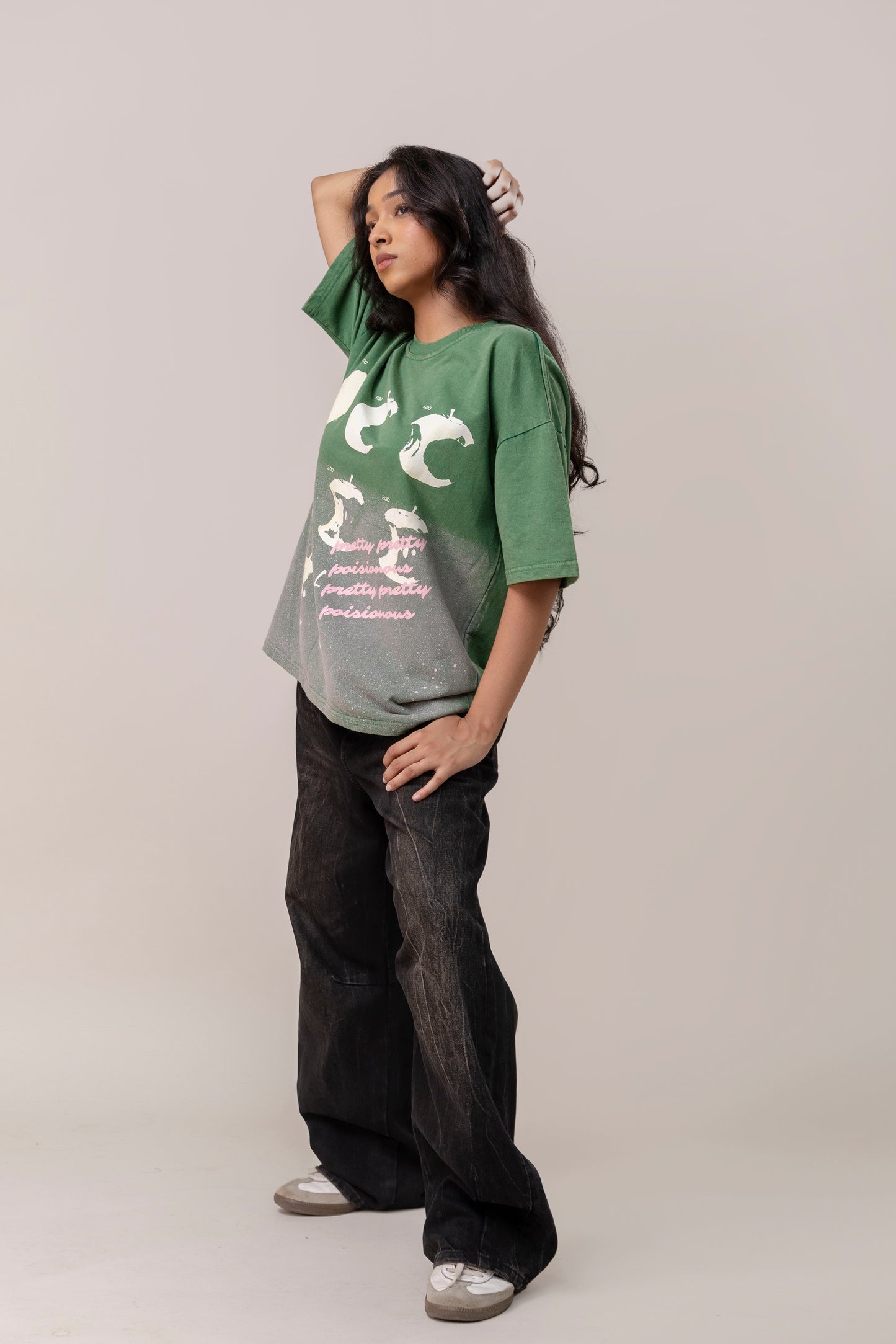 Green Sprayed T-Shirt