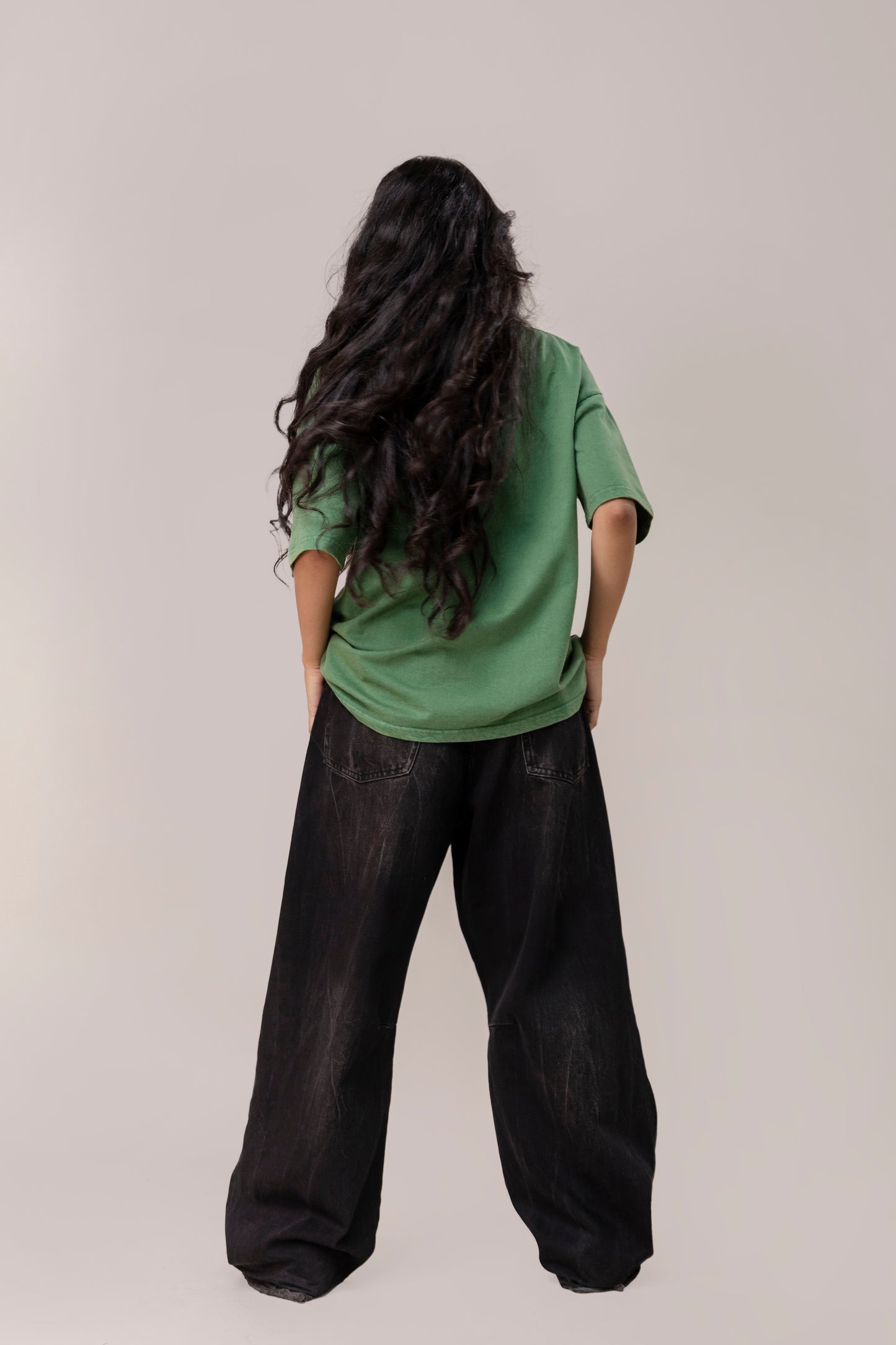 Green Sprayed T-Shirt