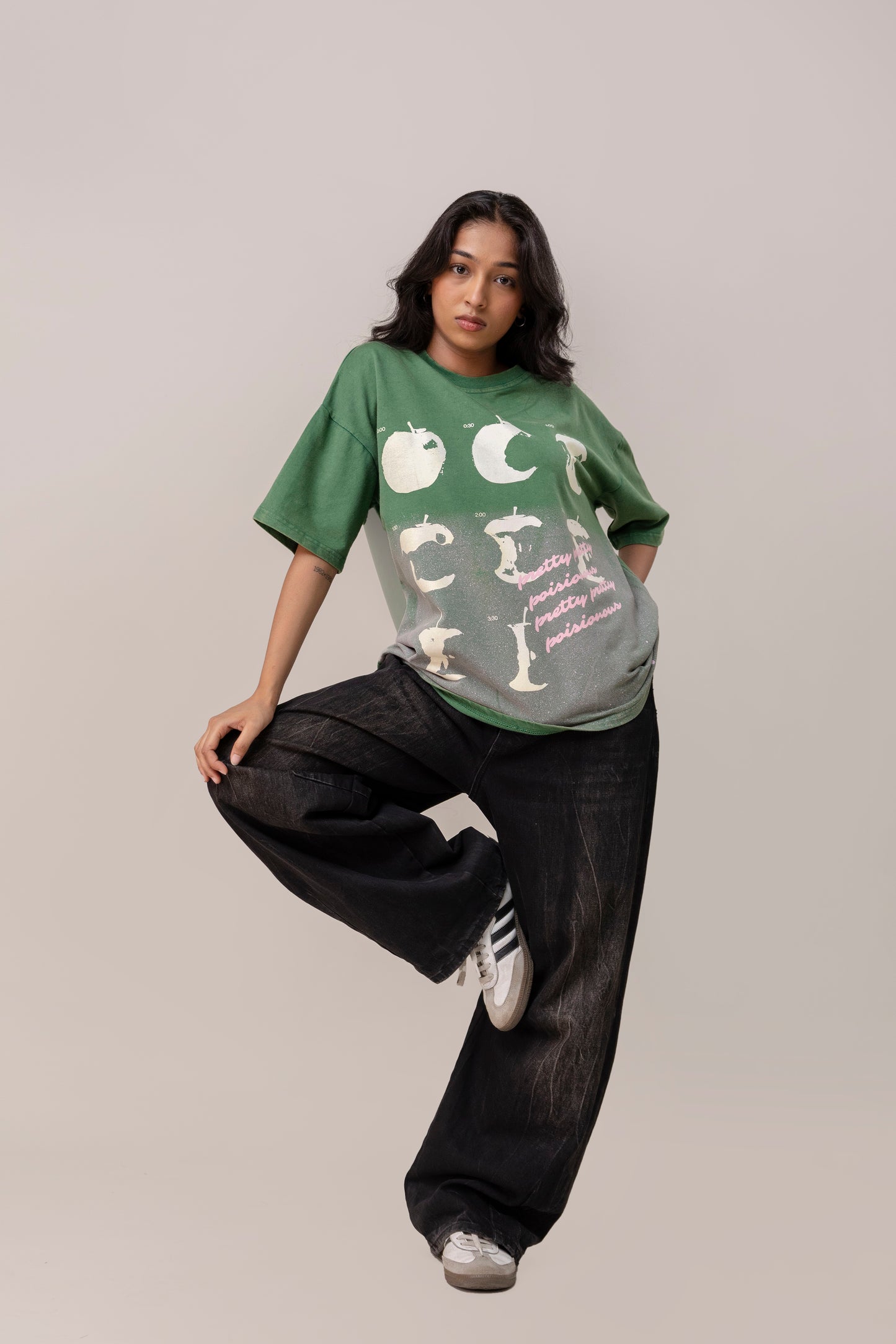 Green Sprayed T-Shirt