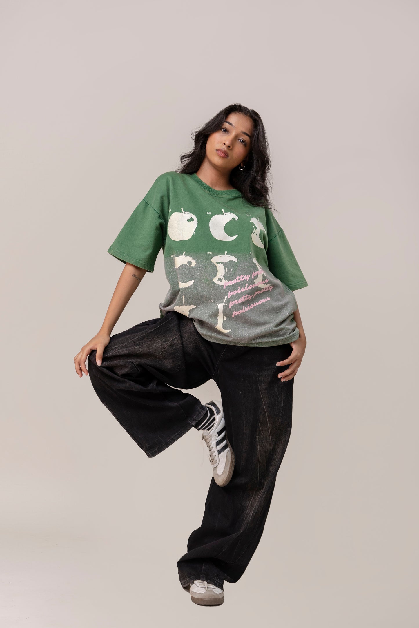Green Sprayed T-Shirt