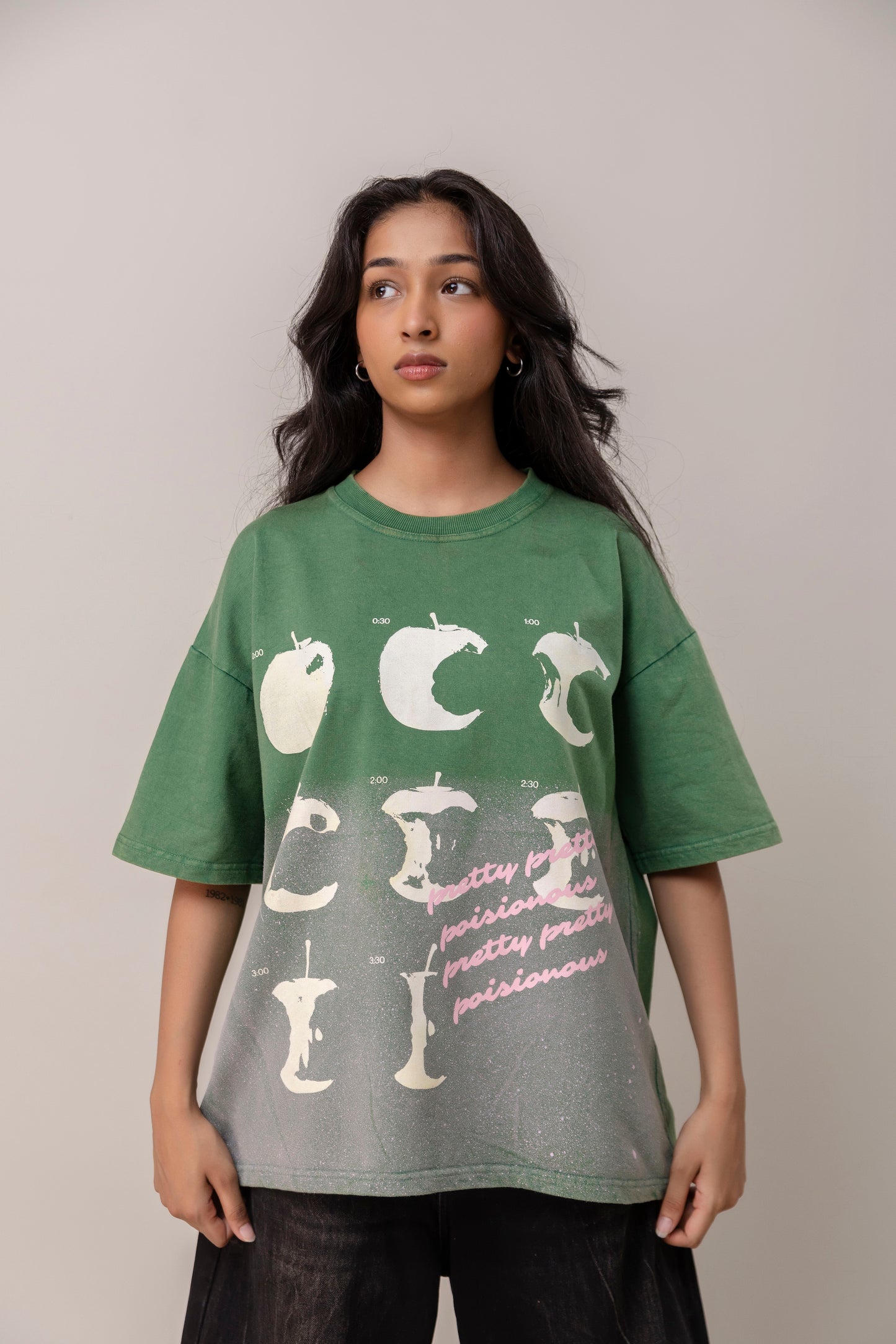Green Sprayed T-Shirt