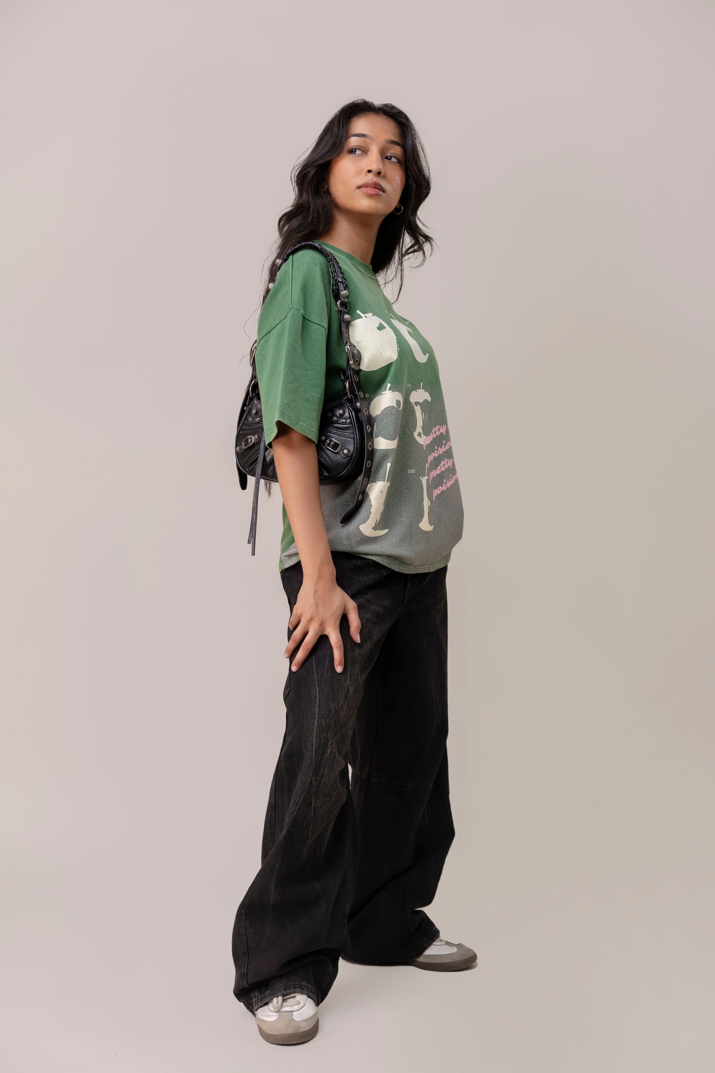 Green Sprayed T-Shirt